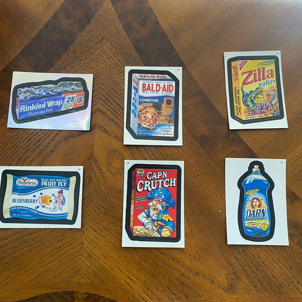 vintage (~2003) collectible wacky packages stickers